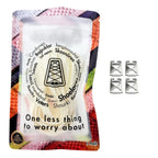 Elastische veters zonder strikken vintage 8mm onzichtbare clipjes gebrokenwit in luxe verpakking