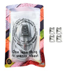 Elastische veters zonder strikken vintage 8mm onzichtbare clipjes grijs in luxe verpakking