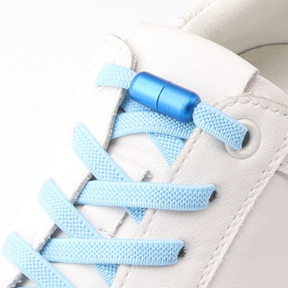 flat-elastic-no-tie-shoelaces-light-blue-twist-capsule-displayed-on-sneaker