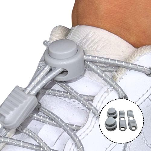 grijze elastische veters met grijze verstelbare lock snelsluiting hoofdafbeelding voor handleidingenpagina 