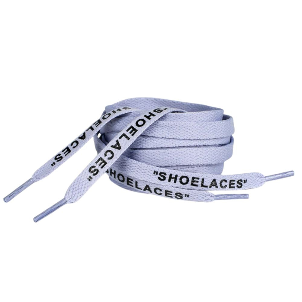 Platte Off-White Shoelaces lila opgerold