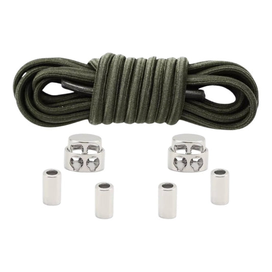 Luxe Elastische Veters Mosgroen - 1 Paar